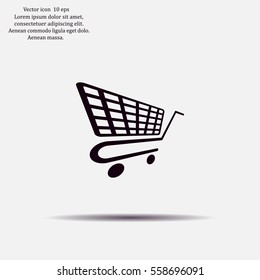 Vector shopping cart icon