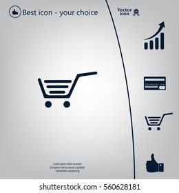 Vector shopping cart icon