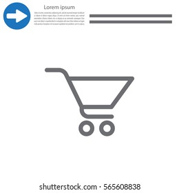 Vector shopping cart icon