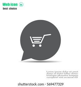 Vector shopping cart icon