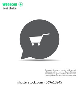 Vector shopping cart icon