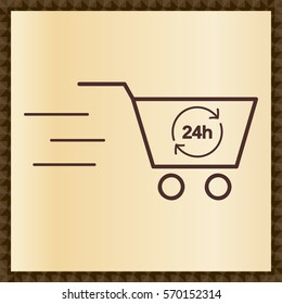 Vector shopping cart icon