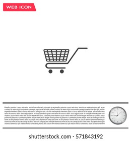 Vector shopping cart icon
