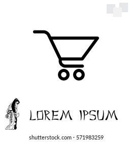 Vector shopping cart icon