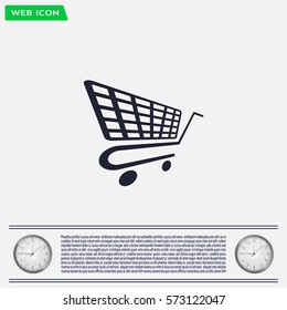 Vector shopping cart icon