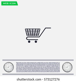 Vector shopping cart icon