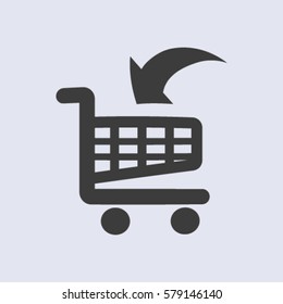 Vector shopping cart icon