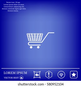 Vector shopping cart icon