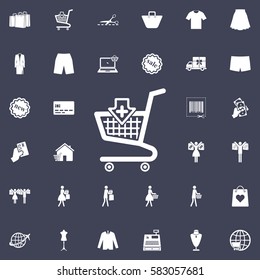 Vector shopping cart icon