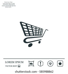 Vector shopping cart icon