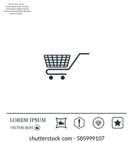 Vector shopping cart icon