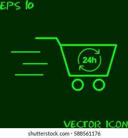 Vector shopping cart icon