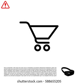Vector shopping cart icon