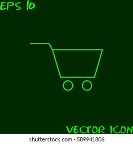 Vector shopping cart icon