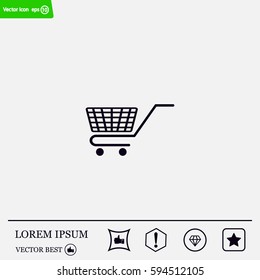 Vector shopping cart icon
