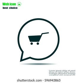Vector shopping cart icon