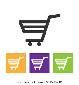 Vector shopping cart icon