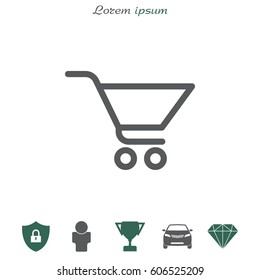 Vector shopping cart icon