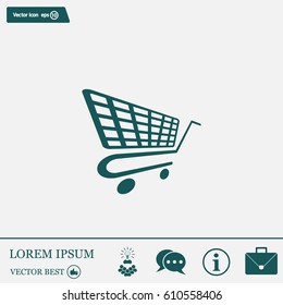 Vector shopping cart icon