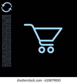 Vector shopping cart icon