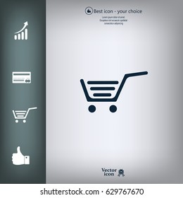 Vector shopping cart icon