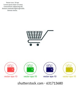 Vector shopping cart icon