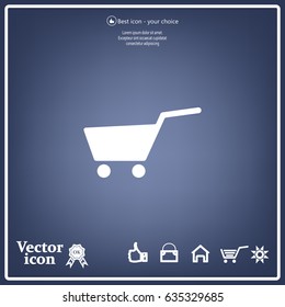 Vector shopping cart icon