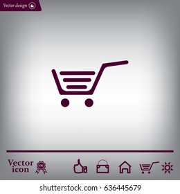 Vector shopping cart icon