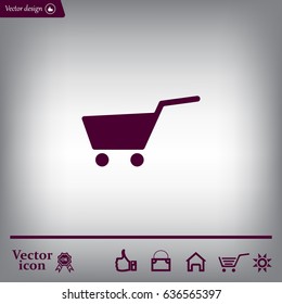 Vector shopping cart icon