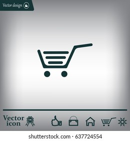 Vector shopping cart icon