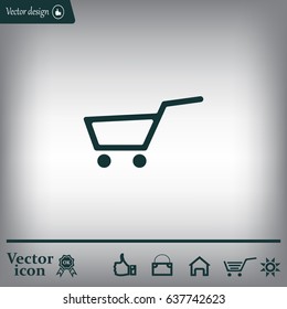 Vector shopping cart icon