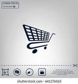 Vector shopping cart icon