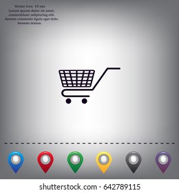 Vector shopping cart icon