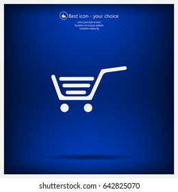 Vector shopping cart icon