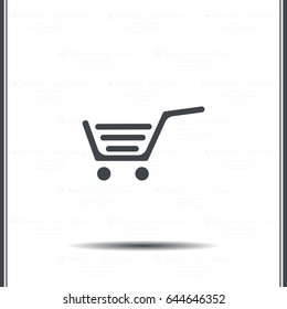 Vector shopping cart icon
