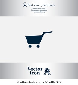 Vector shopping cart icon