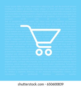 Vector shopping cart icon