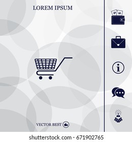Vector shopping cart icon