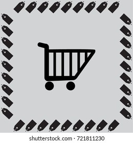 Vector shopping cart icon