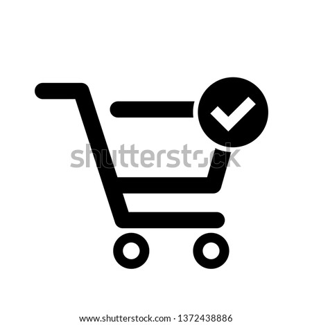 Vector shopping cart Icon - Vector