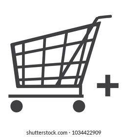 Vector Shopping Cart Icon Add Cart Stock Vector (Royalty Free ...