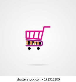 Vector shopping cart icon. EPS. 10.