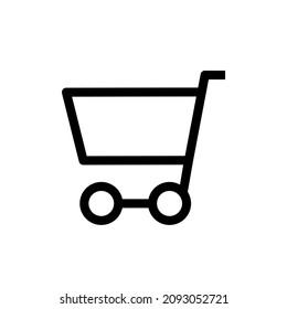 vector shopping cart icon. Eps 10.
