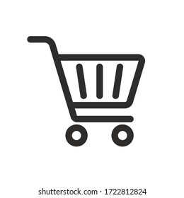 Vector shopping cart Icon illustration