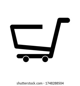 Vector shopping cart Icon illustration