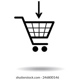 Vector shopping cart icons 