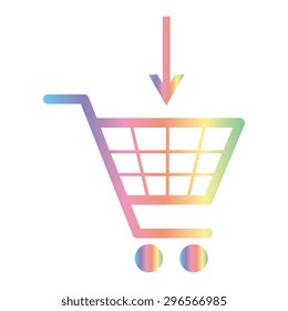 Vector shopping cart icons 