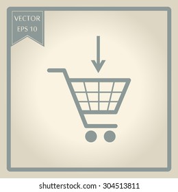 Vector shopping cart icons 