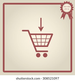 Vector shopping cart icons 