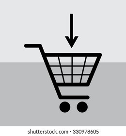 Vector shopping cart icons 
